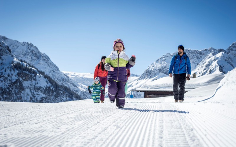 Kinderen in de sneeuw